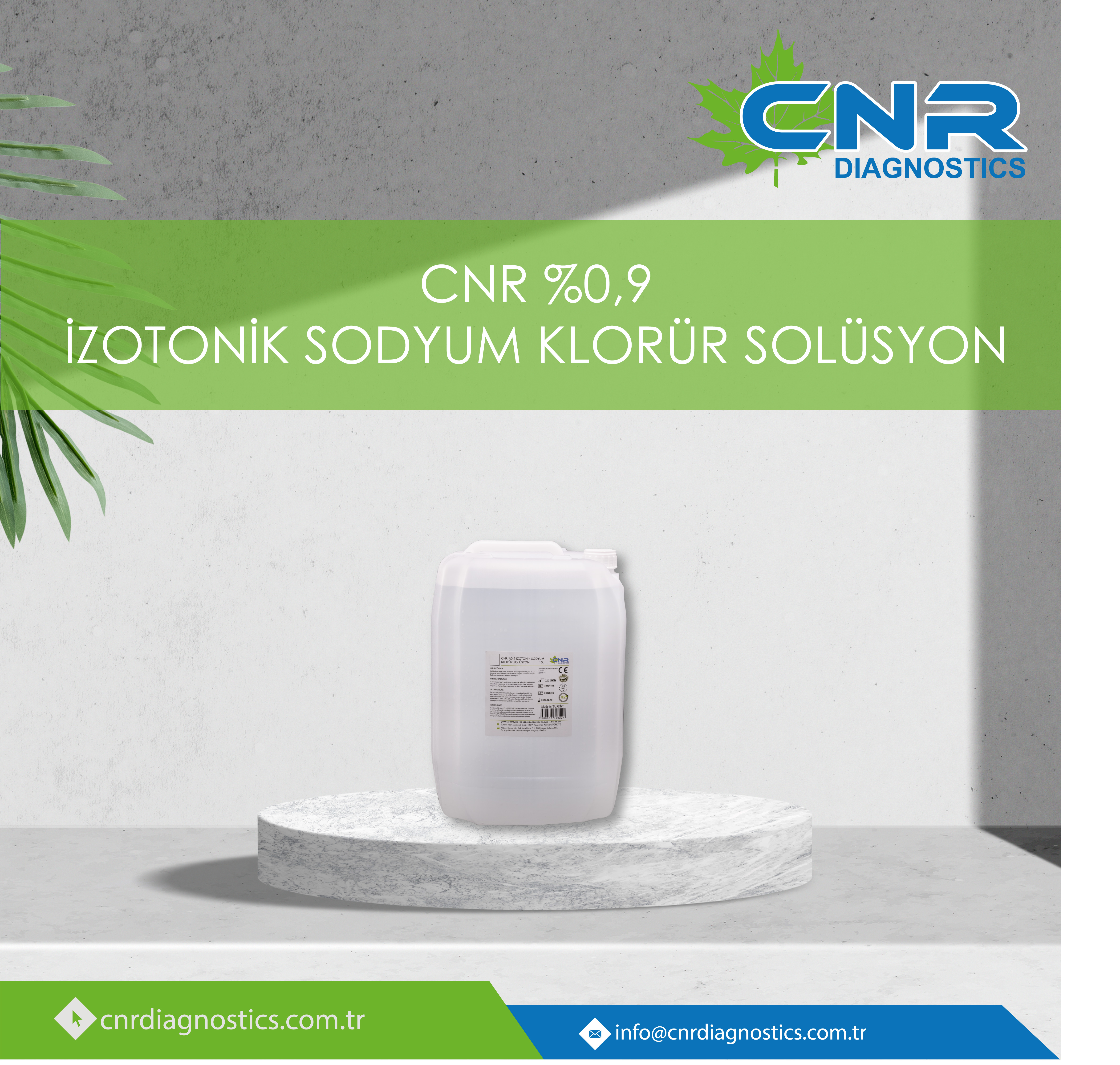 İZOTONİK SODYUM KLORUR SOLÜSYON 10 L